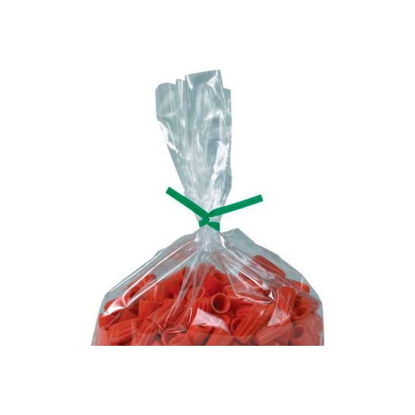 Box Packaging Plastic Twist Ties 10L x 5/32W Green 2000/Pack PLT10G - main